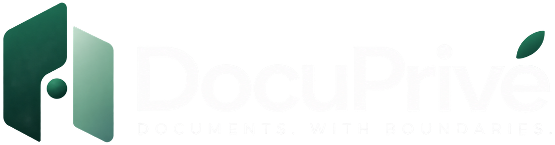 DocuPrivé — Documents. With boundaries.